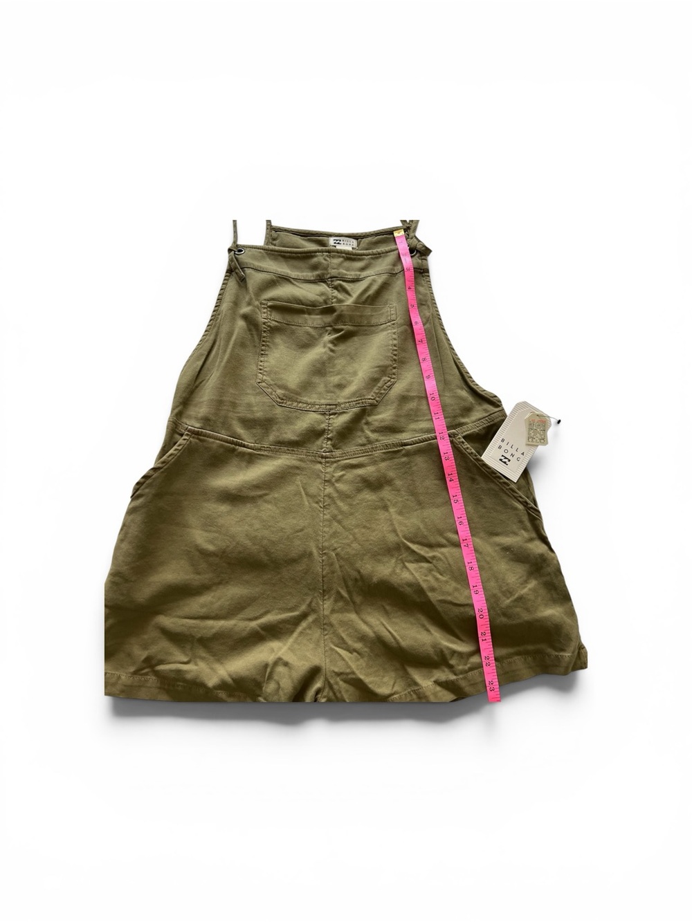 Billabong Olive Green Short Overalls new with tags - Picture 10 of 11